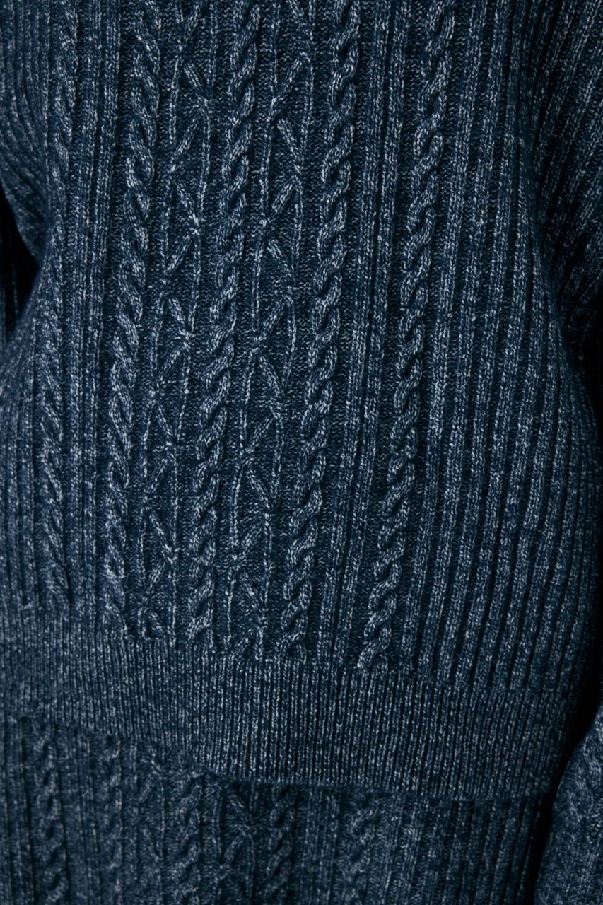 MOUSSY「RIB CABLE ニットトップス」|ニット・セーター|