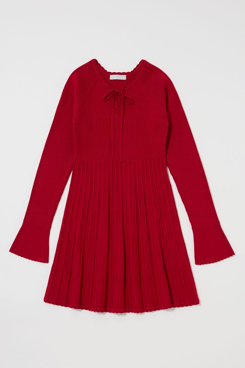 MOUSSY「PICO RIBBON MINI ドレス」|ワンピース|