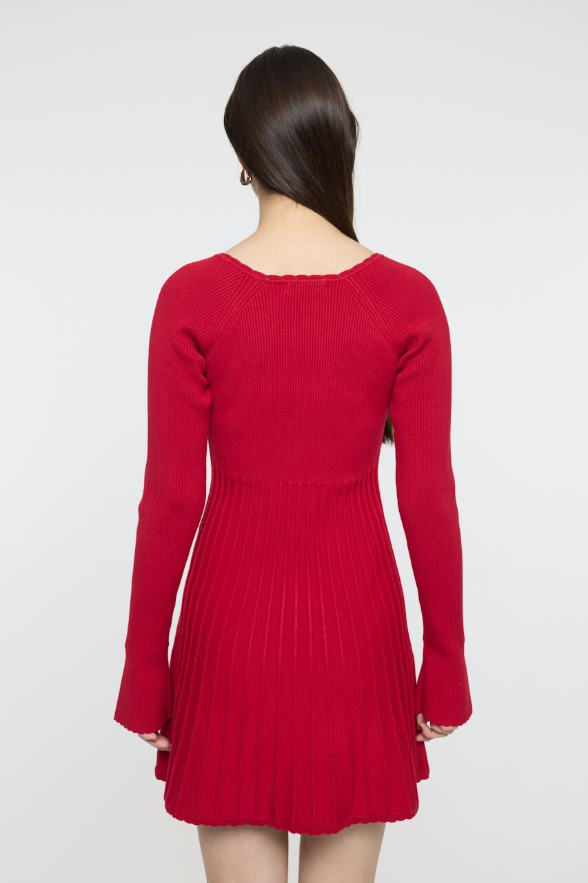 MOUSSY「PICO RIBBON MINI ドレス」|ワンピース|