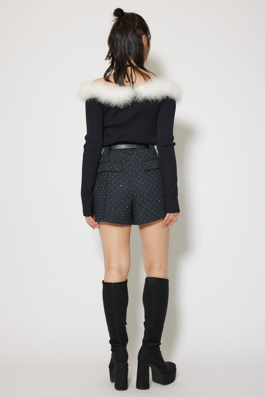 rienda「ベルト付きピンタックショートパンツ」|その他|