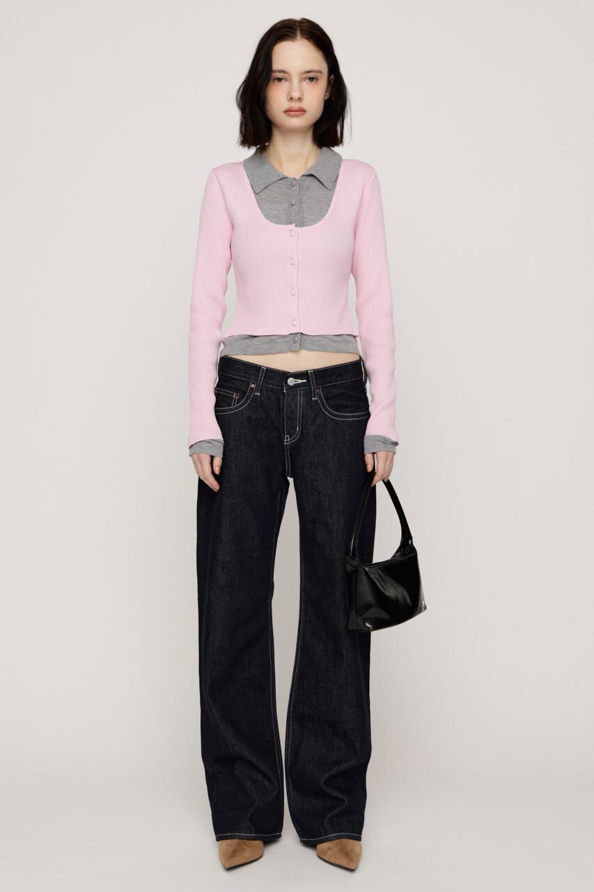 SLY「LAYERED LIKE KNIT トップス」|ニット・セーター|