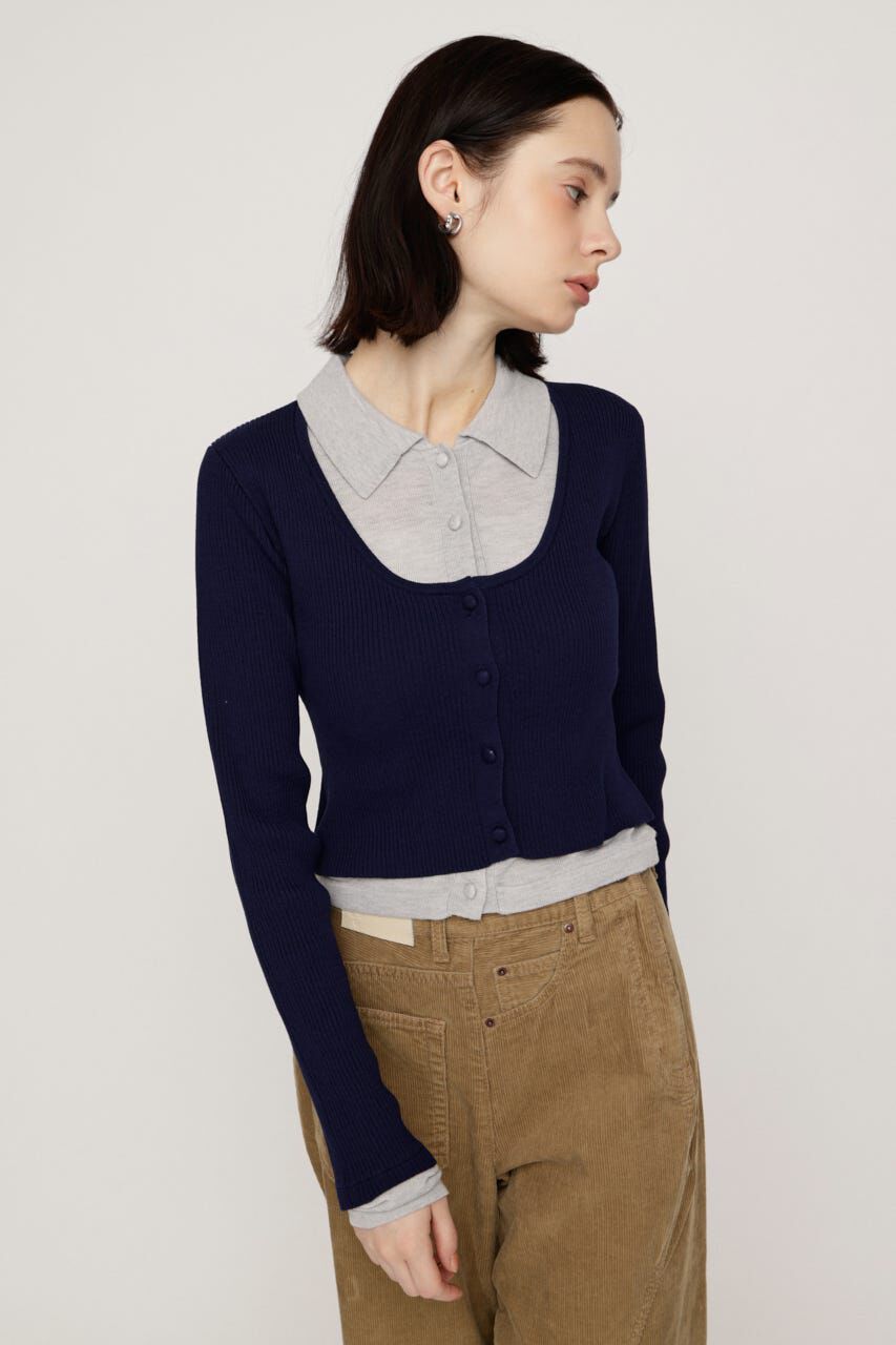 SLY「LAYERED LIKE KNIT トップス」|ニット・セーター|