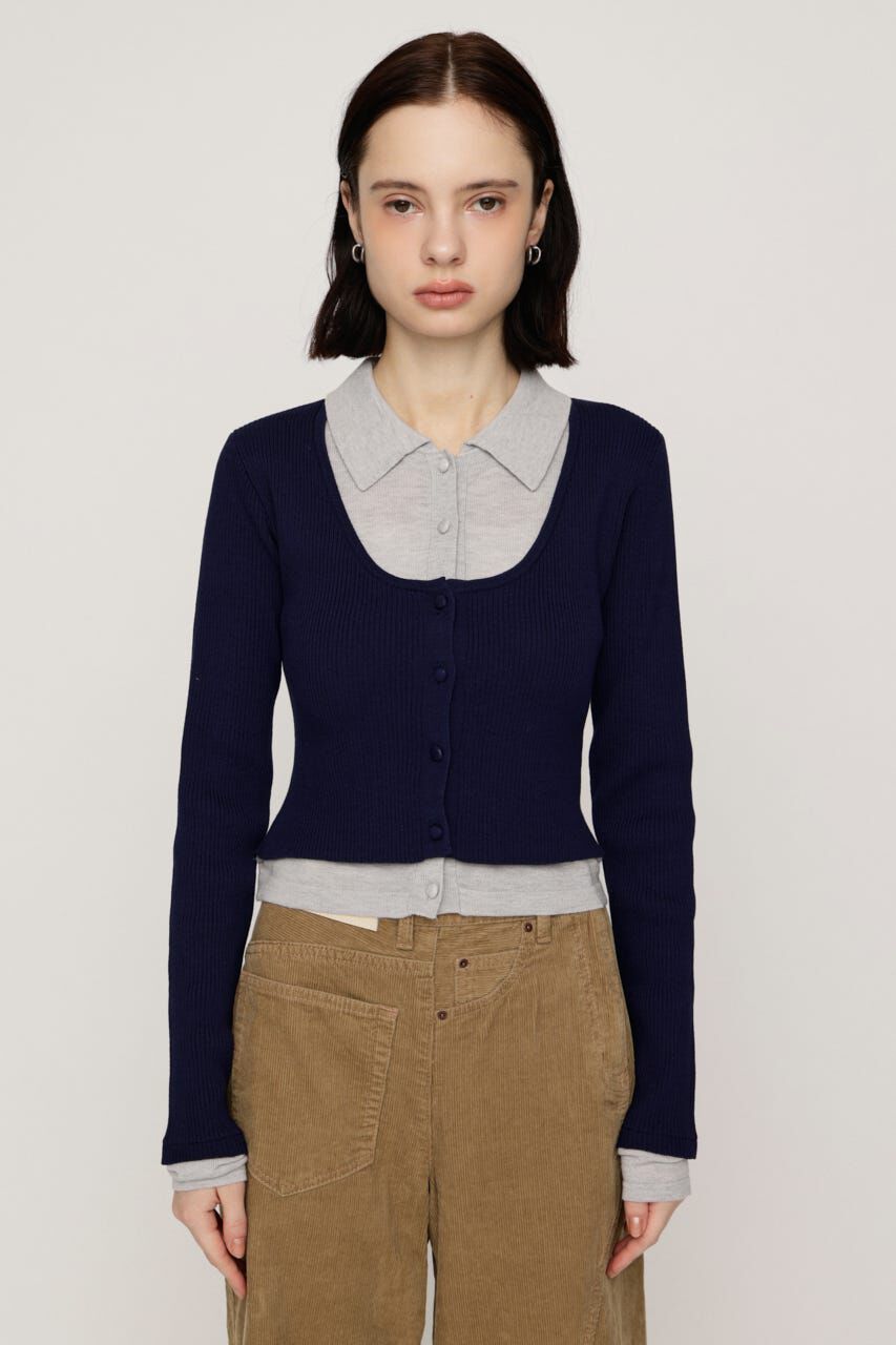 SLY「LAYERED LIKE KNIT トップス」|ニット・セーター|