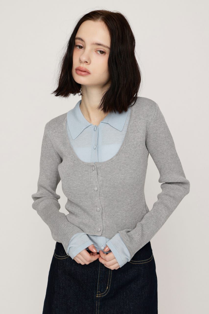 SLY「LAYERED LIKE KNIT トップス」|ニット・セーター|