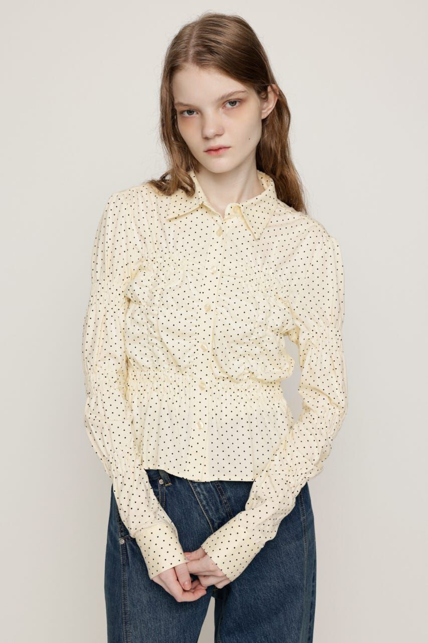 SLY「RANDOM SHIRRING CUT トップス」|シャツ・ブラウス|