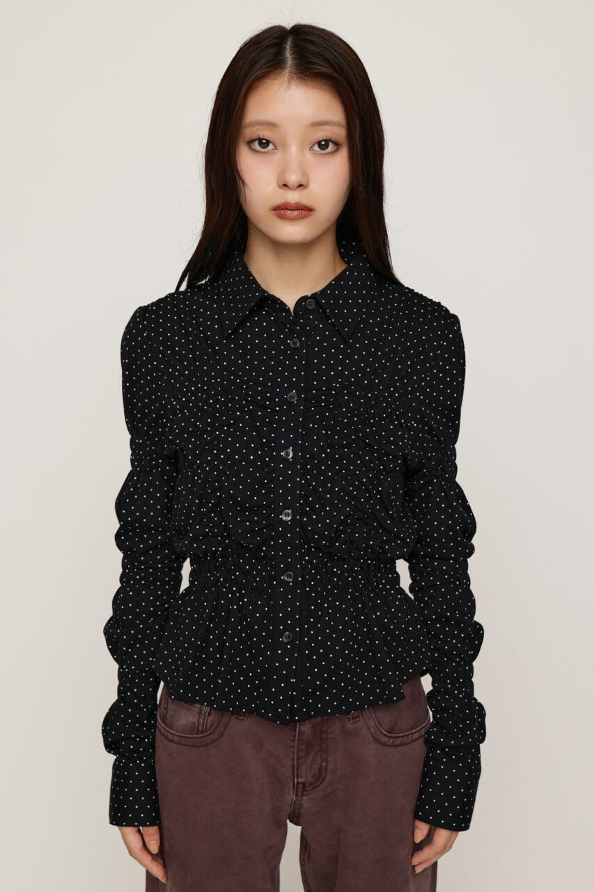 SLY「RANDOM SHIRRING CUT トップス」|シャツ・ブラウス|
