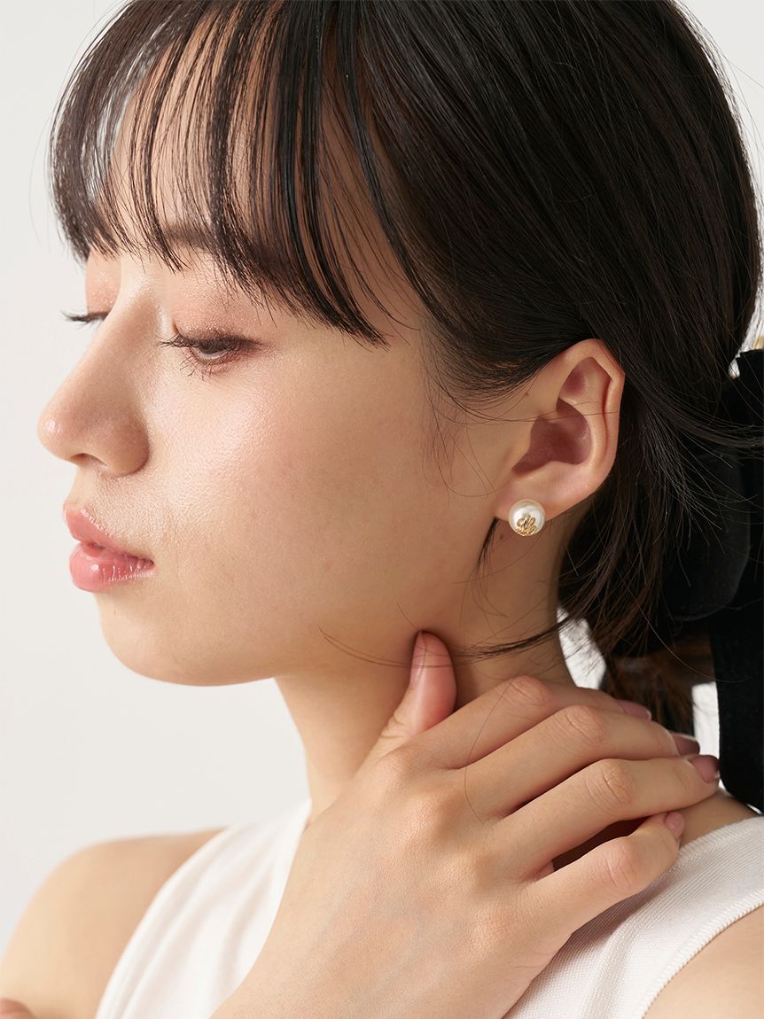 SNIDEL「パールビーズバリエピアス」|ピアス|