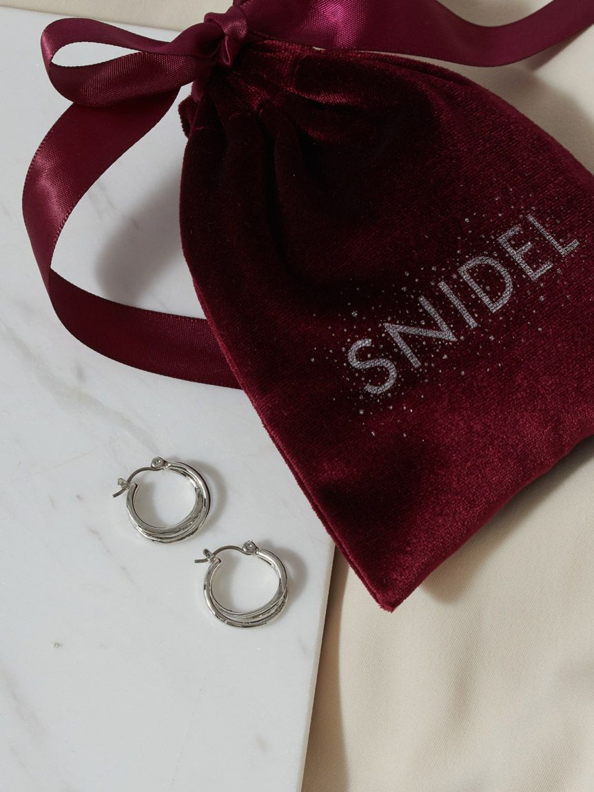 SNIDEL「ダブルフープピアス」|ピアス|SLV