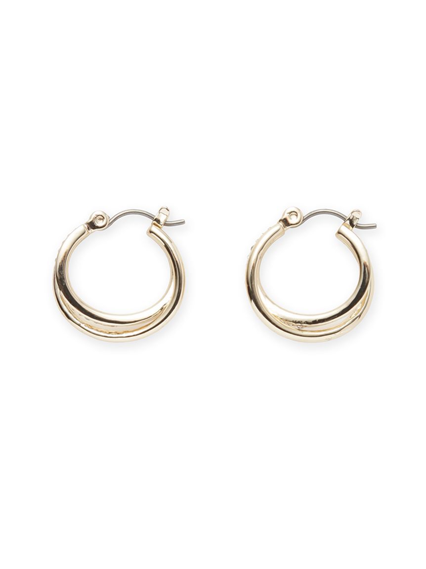 SNIDEL「ダブルフープピアス」|ピアス|