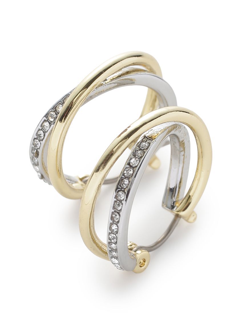 SNIDEL「ダブルフープピアス」|ピアス|