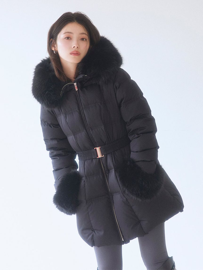 SNIDEL「ダブルフープピアス」|ピアス|