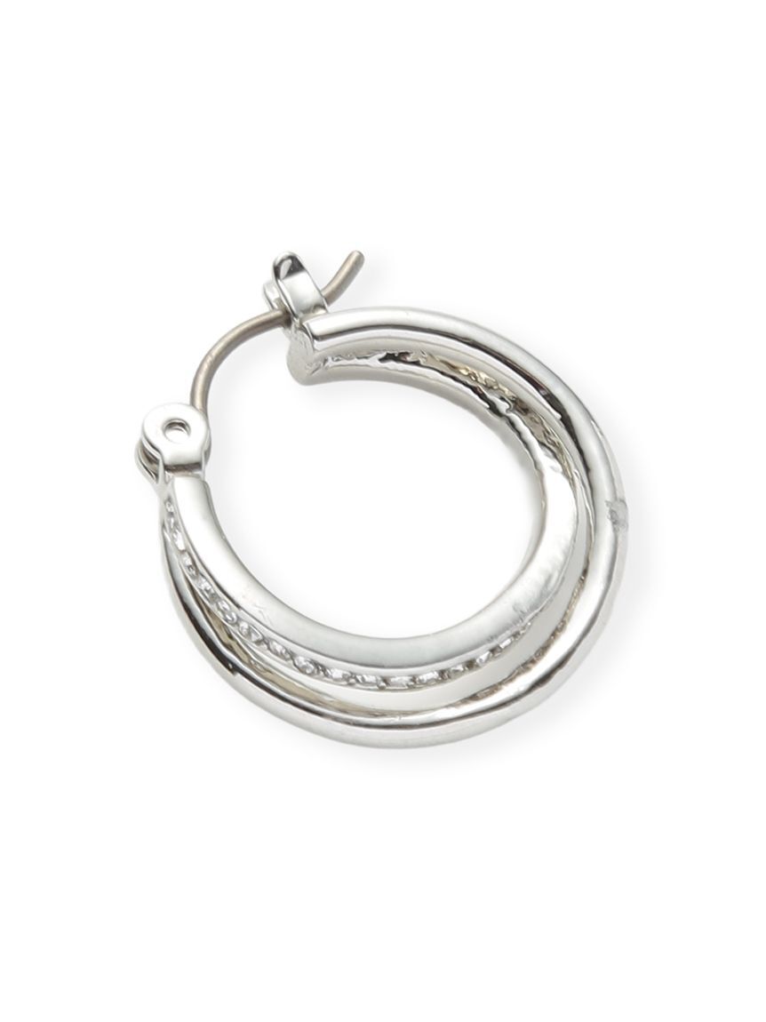 SNIDEL「ダブルフープピアス」|ピアス|
