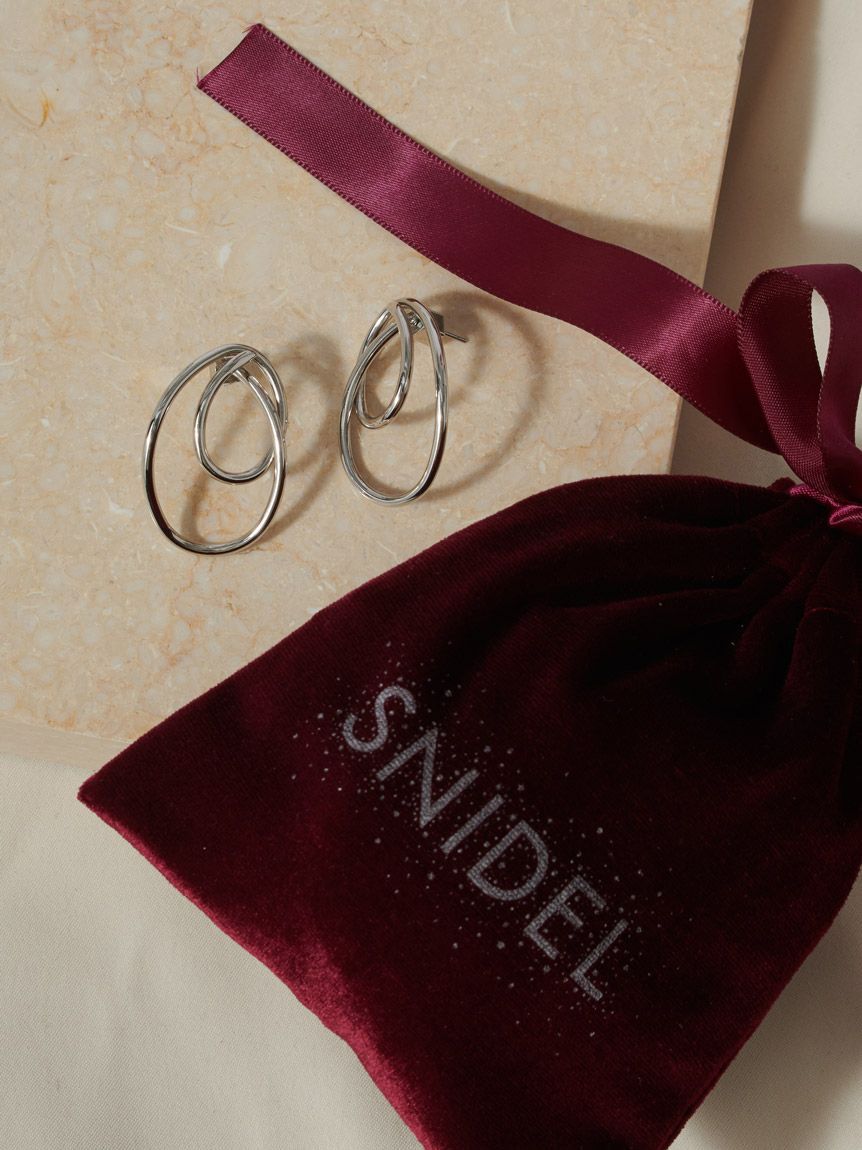 SNIDEL「ダブルラインフープピアス」|ピアス|SLV