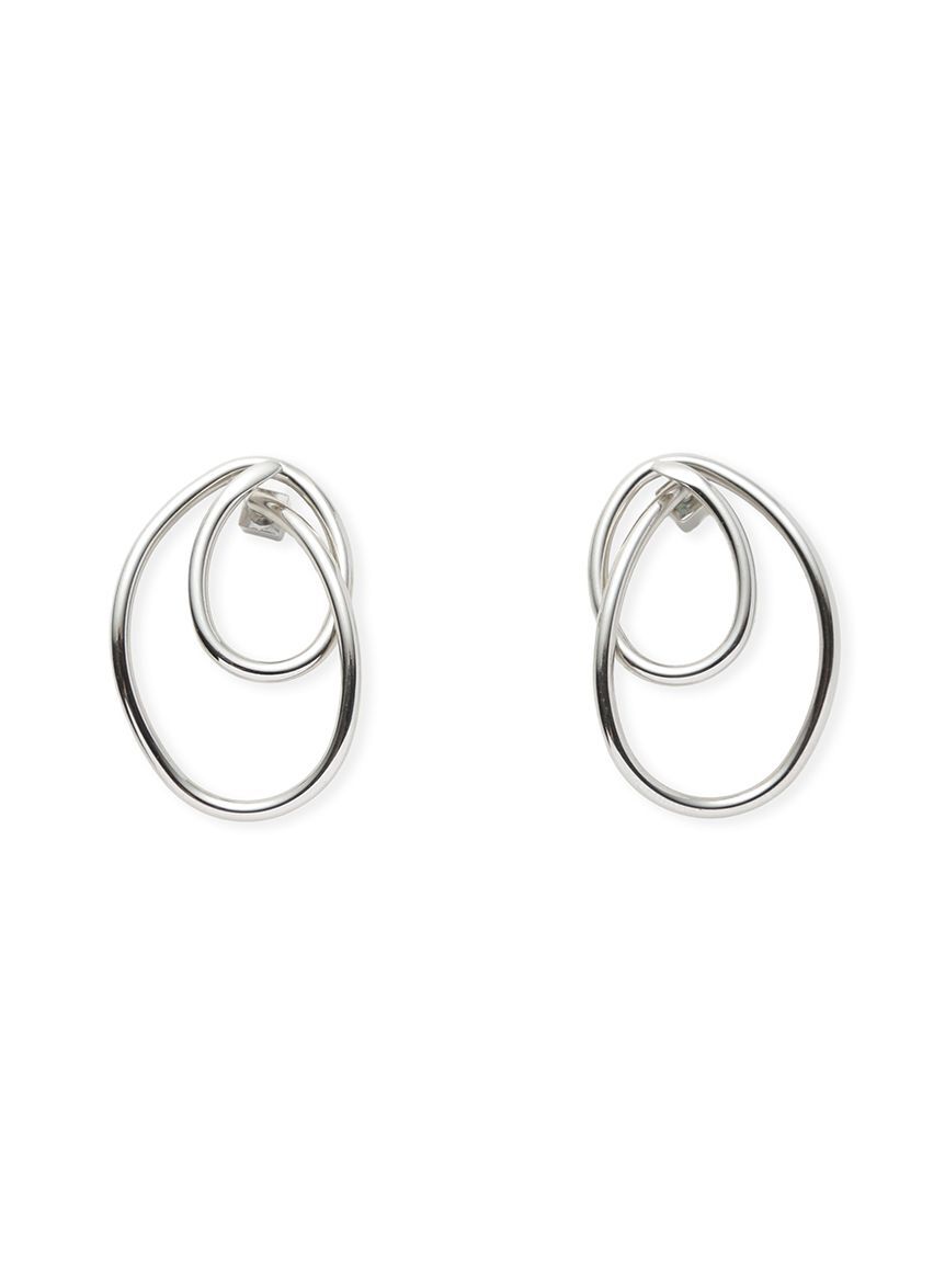 SNIDEL「ダブルラインフープピアス」|ピアス|