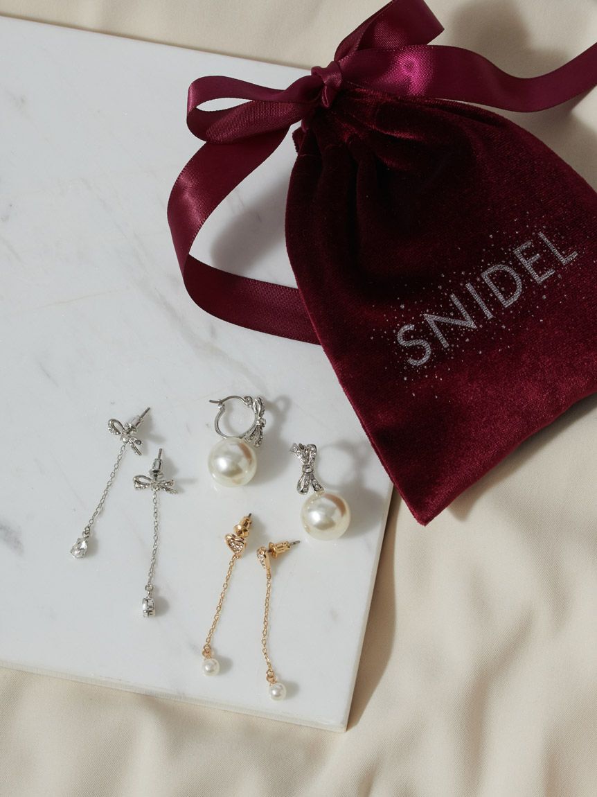SNIDEL「ビジューバリエピアス」|ピアス|