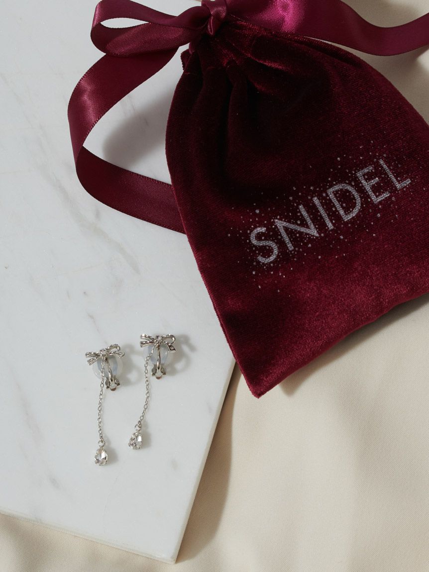 SNIDEL「ビジューバリエイヤリング」|イヤリング|A