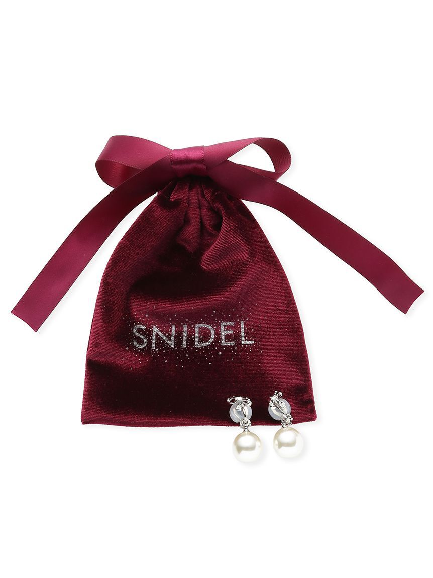 SNIDEL「ビジューバリエイヤリング」|イヤリング|