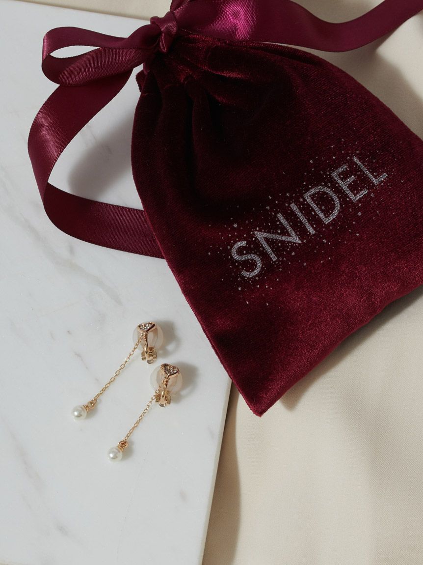 SNIDEL「ビジューバリエイヤリング」|イヤリング|B