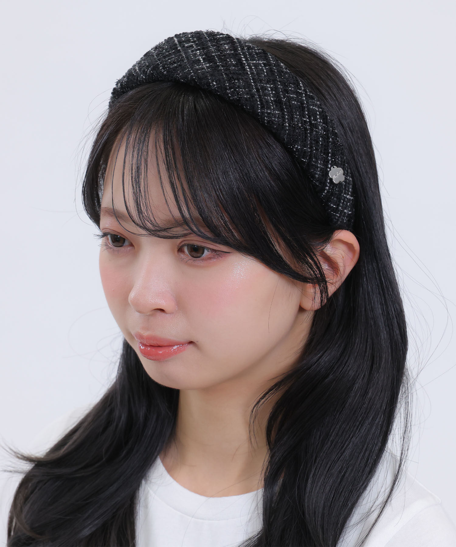 MARY QUANT「ツイード カチューシャ」|カチューシャ|ブラック