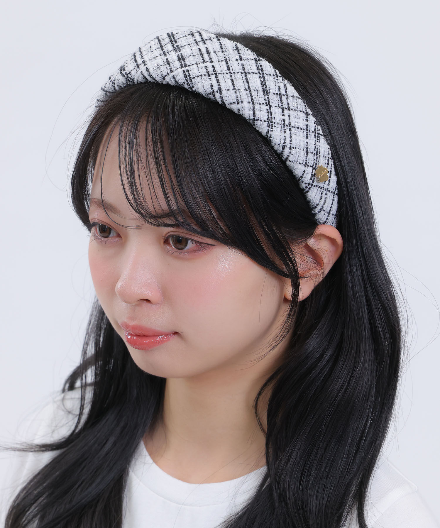 MARY QUANT「ツイード カチューシャ」|カチューシャ|ホワイト