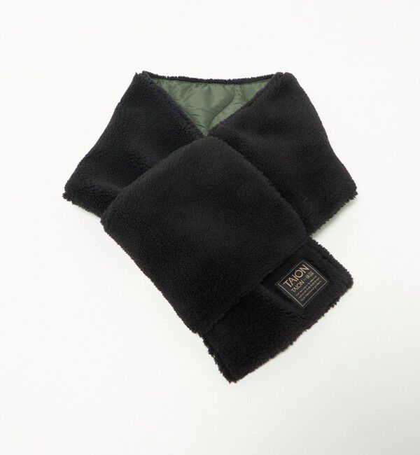 UNITED ARROWS green label relaxing「＜TAION＞ミリタリー リバーシブル ダウンマフラー」|マフラー|