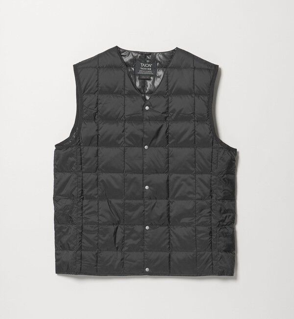 UNITED ARROWS green label relaxing「＜TAION＞Vネック ボタン ベスト」|ダウンベスト・ベスト|
