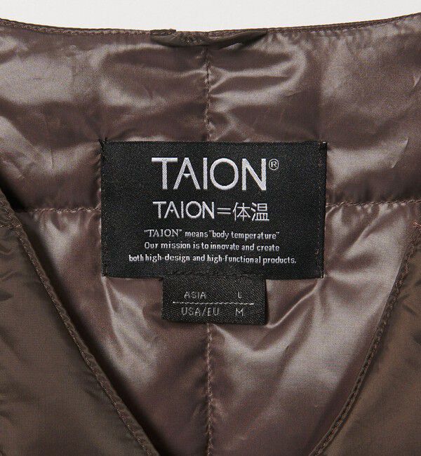 UNITED ARROWS green label relaxing「＜TAION＞Vネック ボタン ベスト」|ダウンベスト・ベスト|