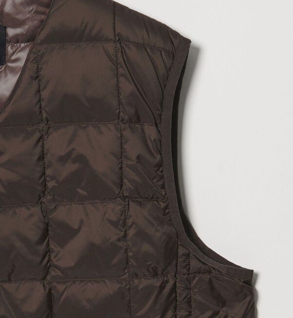 UNITED ARROWS green label relaxing「＜TAION＞Vネック ボタン ベスト」|ダウンベスト・ベスト|