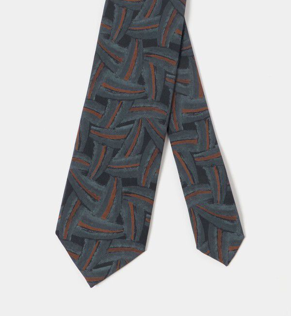 UNITED ARROWS green label relaxing「8.0cm モチーフ ジオメトリック2 ネクタイ」|ネクタイ・蝶ネクタイ|