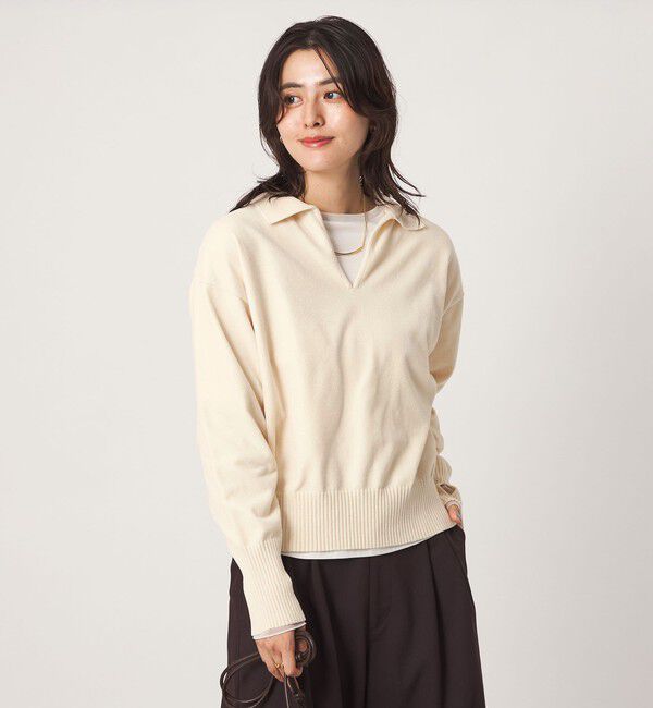 UNITED ARROWS green label relaxing「モールヤーン スキッパー ニット」|ニット・セーター|