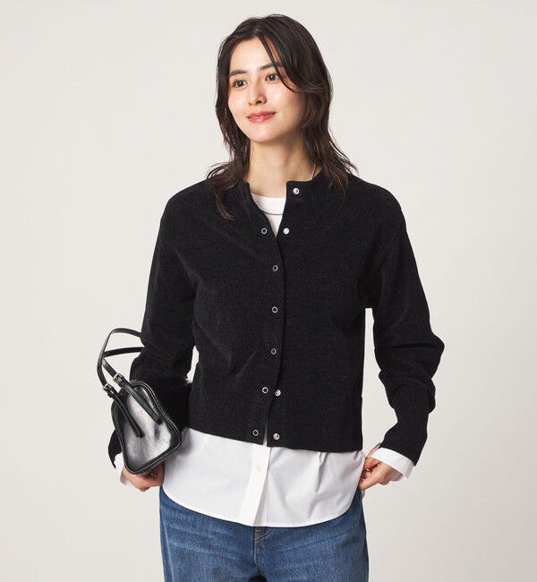 UNITED ARROWS green label relaxing「モールヤーン ニット カーディガン」|カーディガン|BLACK