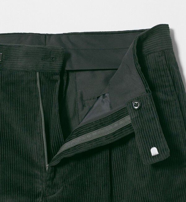 UNITED ARROWS green label relaxing「コットン ポリウレタン コーデュロイ 2プリーツ ワイド スラックス」|スラックス|