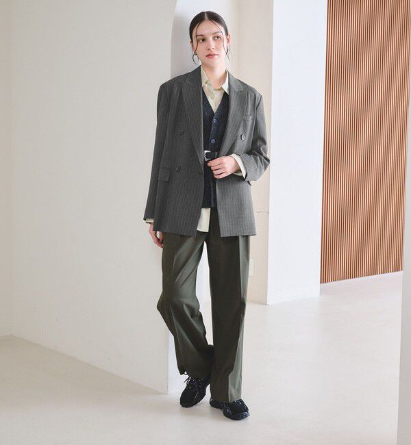 BEAUTY&YOUTH UNITED ARROWS「毛ポリエステルブレンド トロピカル ダブルジャケット」|テーラードジャケット|