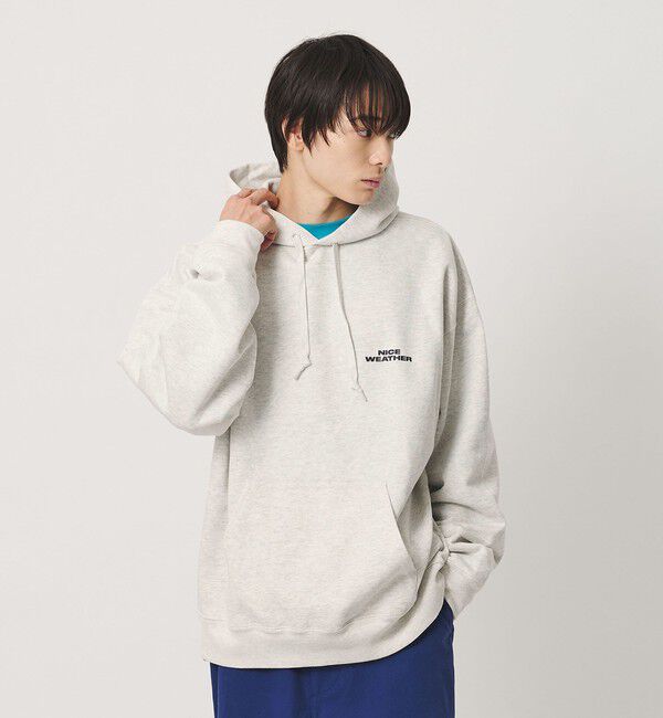 NICE WEATHER「＜NICE WEATHER＞ロゴ プルオーバー フーディ」|スウェット・ジャージ|