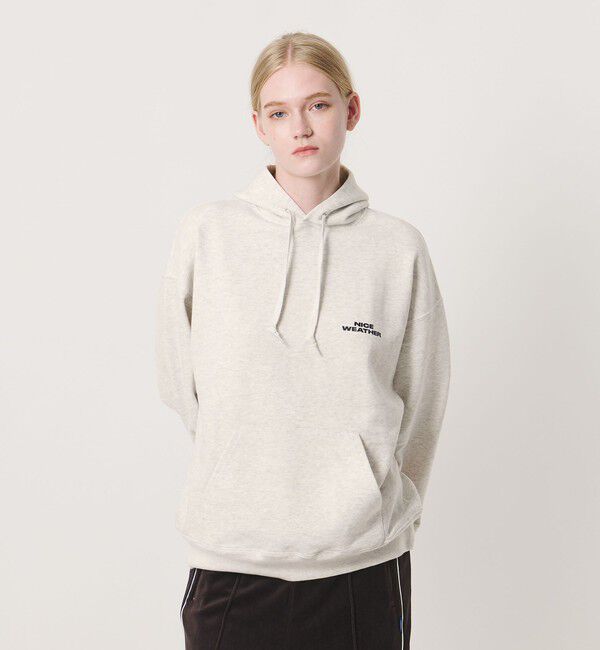 NICE WEATHER「＜NICE WEATHER＞ロゴ プルオーバー フーディ」|スウェット・ジャージ|