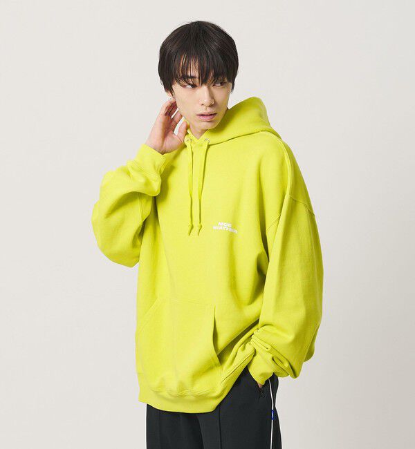 NICE WEATHER「＜NICE WEATHER＞ロゴ プルオーバー フーディ」|スウェット・ジャージ|YELLOW