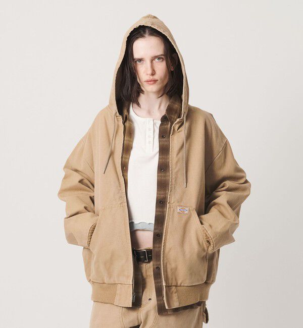 California General Store「＜Dickies &times; CGS.＞ダック フード ジャケット」|ブルゾン・スタジャン|