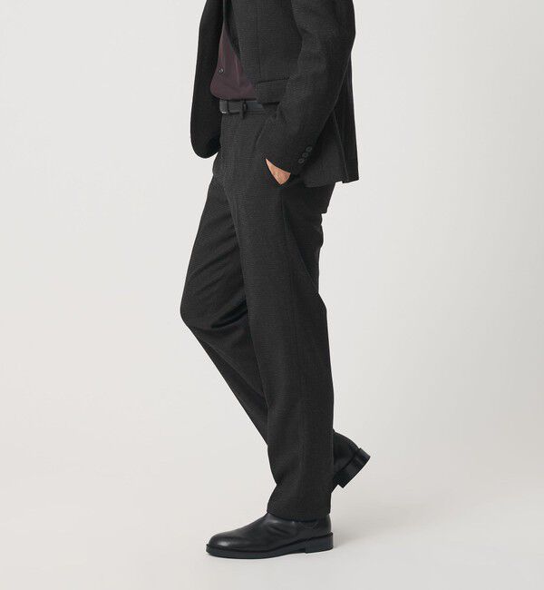 BEAUTY&YOUTH UNITED ARROWS「ストレッチ サキソニー ノープリーツ テーパードパンツ NO.2 セットアップ対応」|チノ|