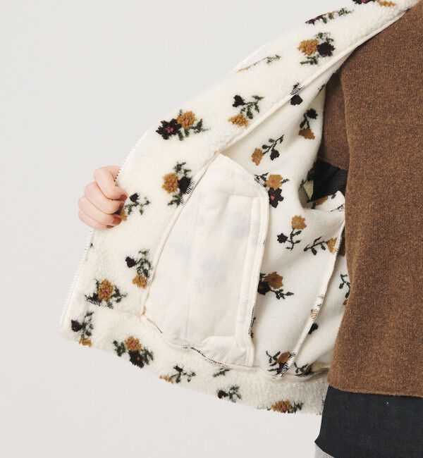 BEAUTY&YOUTH UNITED ARROWS「ジャガード スタンドカラー ボアブルゾン」|その他|