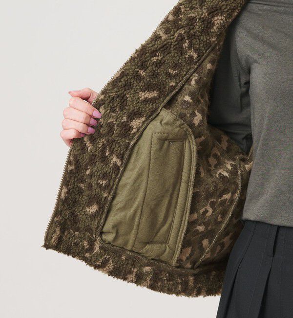 BEAUTY&YOUTH UNITED ARROWS「ジャガード スタンドカラー ボアブルゾン」|その他|