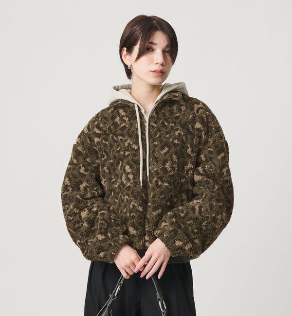 BEAUTY&YOUTH UNITED ARROWS「ジャガード スタンドカラー ボアブルゾン」|その他|