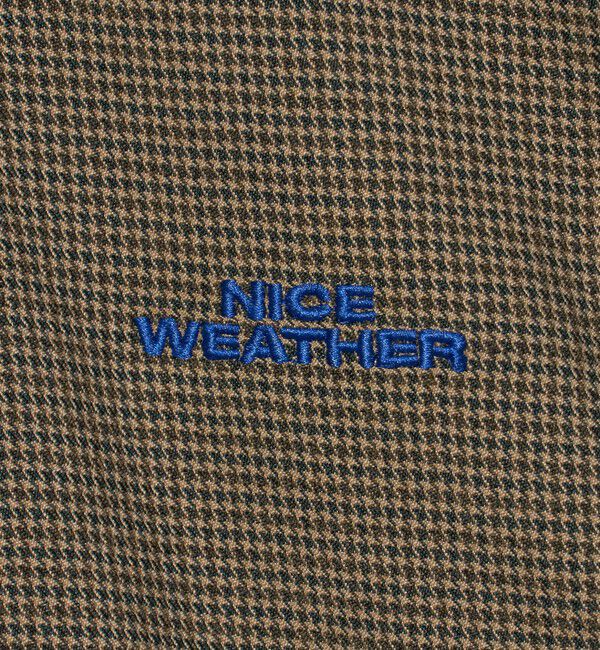 NICE WEATHER「＜NICE WEATHER＞チェック ジップ シャツブルゾン」|ブルゾン・スタジャン|