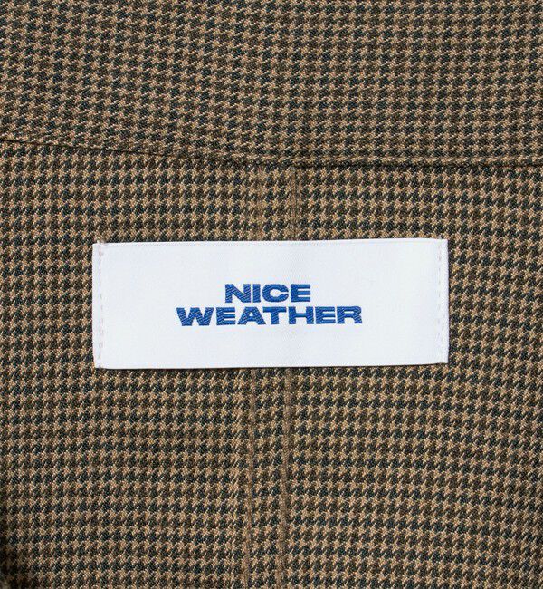 NICE WEATHER「＜NICE WEATHER＞チェック ジップ シャツブルゾン」|ブルゾン・スタジャン|