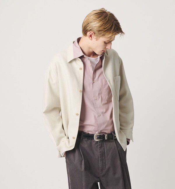 BEAUTY&YOUTH UNITED ARROWS「HI-LINE スリーク ウール コットン オーバー シャツ」|シャツ・ブラウス|