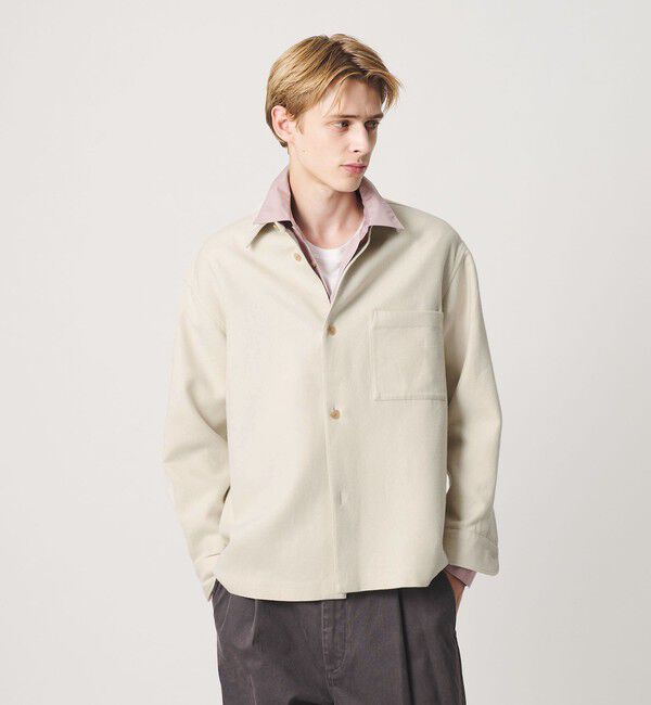 BEAUTY&YOUTH UNITED ARROWS「HI-LINE スリーク ウール コットン オーバー シャツ」|シャツ・ブラウス|