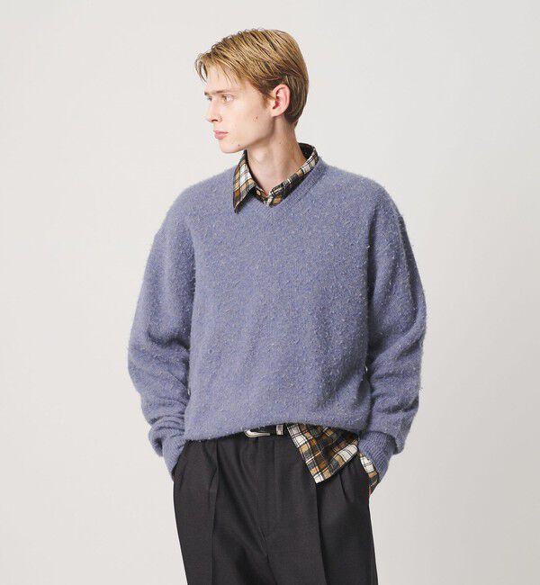 BEAUTY&YOUTH UNITED ARROWS「HI-LINE カシミヤ ナッピング Vネック ニット」|ニット・セーター|