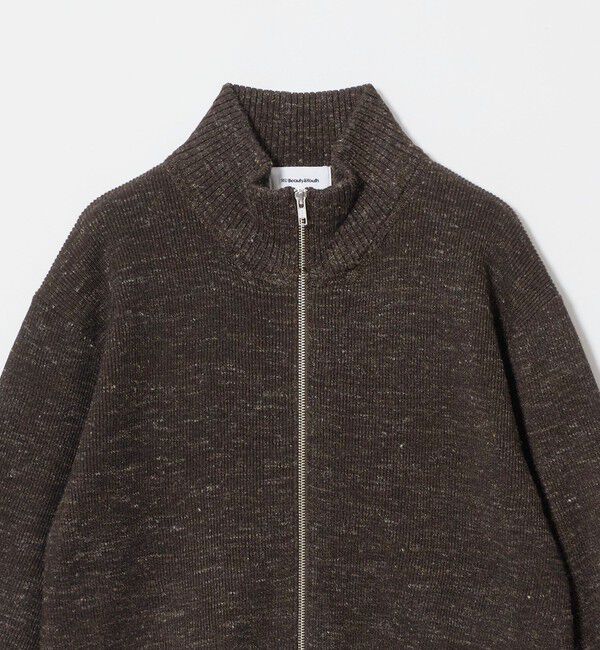BEAUTY&YOUTH UNITED ARROWS「ハイネック ジップ カーディガン」|カーディガン|