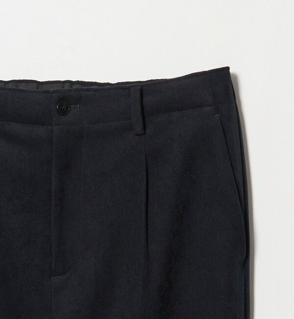 BEAUTY&YOUTH UNITED ARROWS「ブラッシュド ツイル 1プリーツ テーパード パンツ NO.5 セットアップ対応 ヨコストレッチ」|チノ|