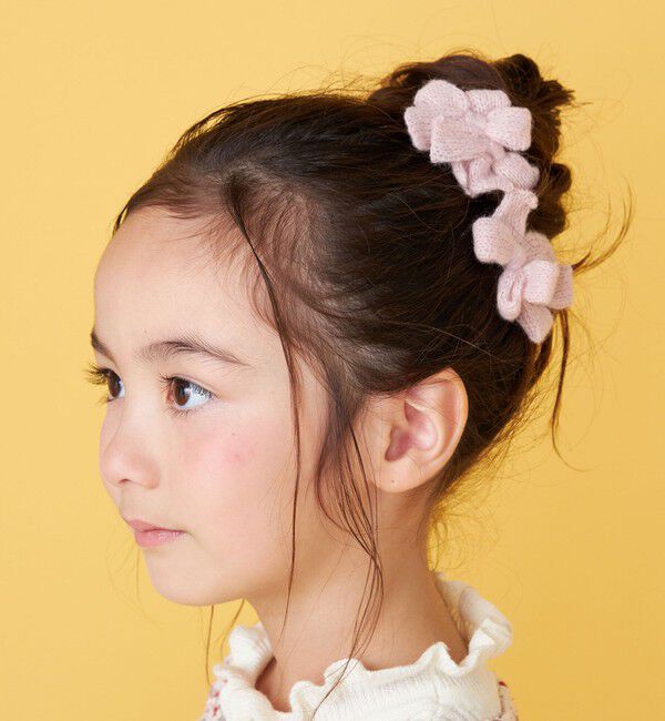SHIPS KIDS「リボン モチーフ ニット ヘアクリップ セット」|その他|