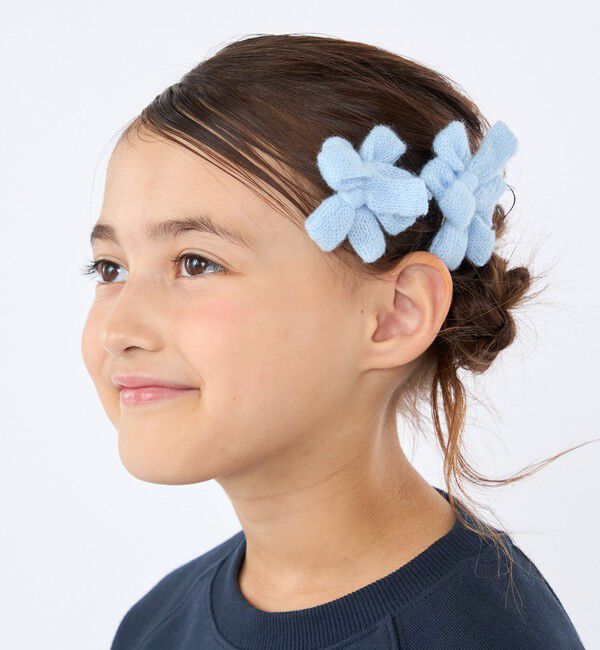 SHIPS KIDS「リボン モチーフ ニット ヘアクリップ セット」|その他|